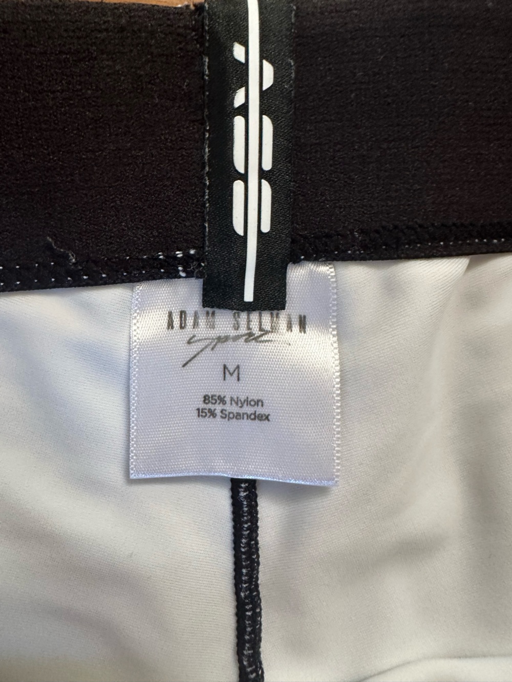 Adam Selman Sport White Floral High-Waist Leggings with Red Rose Buds | Size Med - Picture 5 of 6